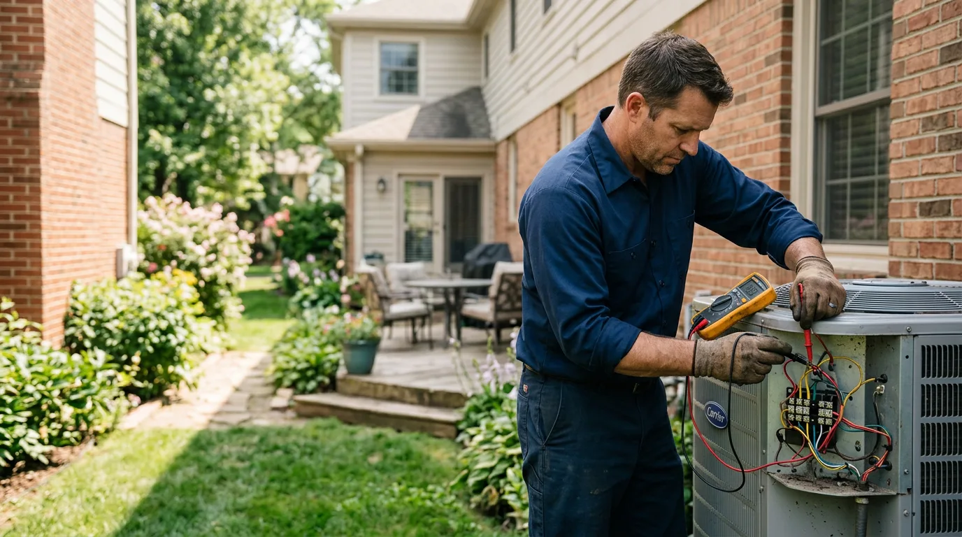 HVAC technician working near Altavista, VA